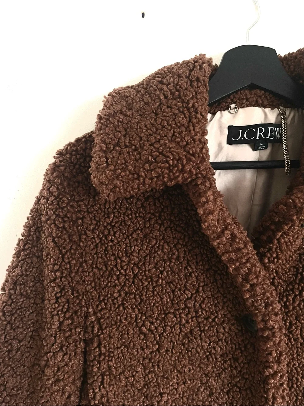 J. Crew Teddy Sherpa Lady Topcoat NWT Size M